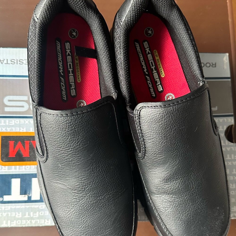 Skechers Men's Black Slip-On Shoes